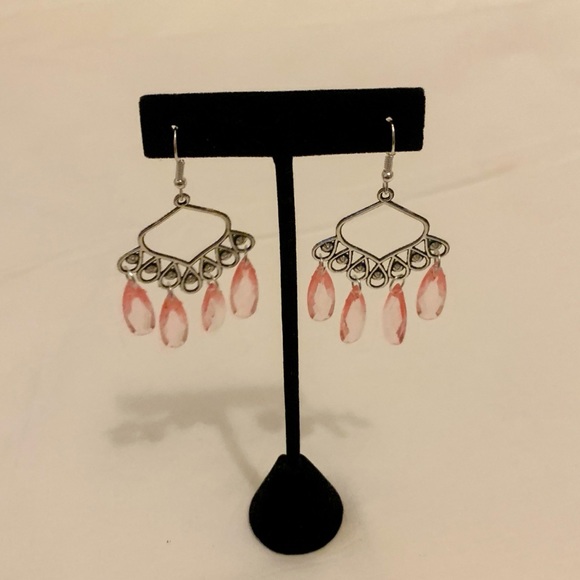Studded Dangle Earrings - Picture 3 of 8